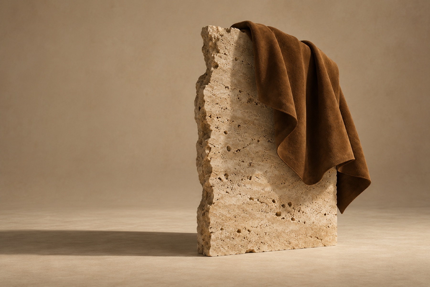 Bloque de travertino con ante